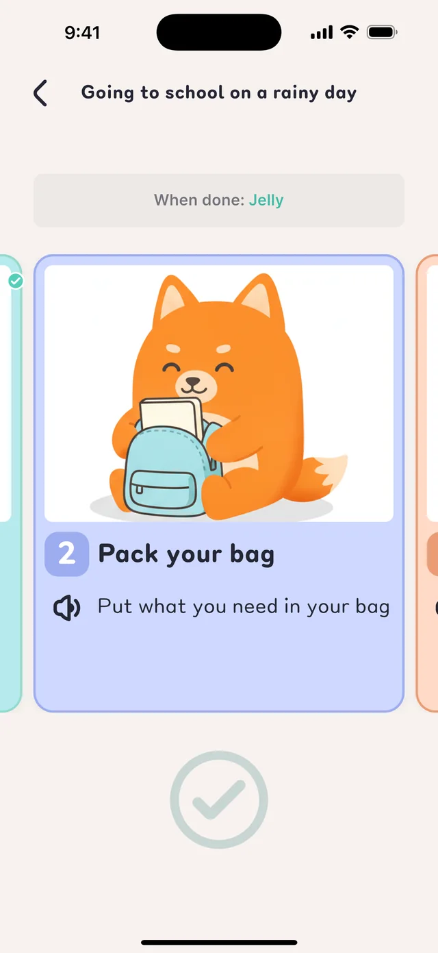 Daily routines, one card at a time